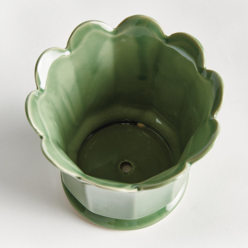 NAPA Home & Garden, MALINE FOOTED  POT SMALL,N5NG36GR