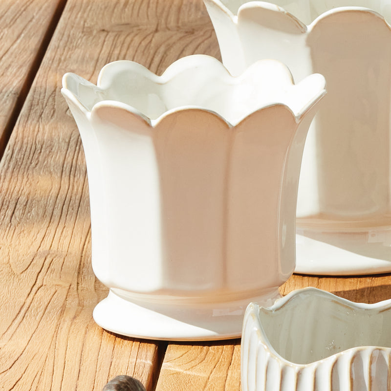 NAPA Home & Garden, MALINE FOOTED  POT LARGE,N5NG37WH