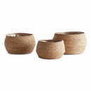 SEAGRASS ROUND TAPERED BASKETS, SET OF 3