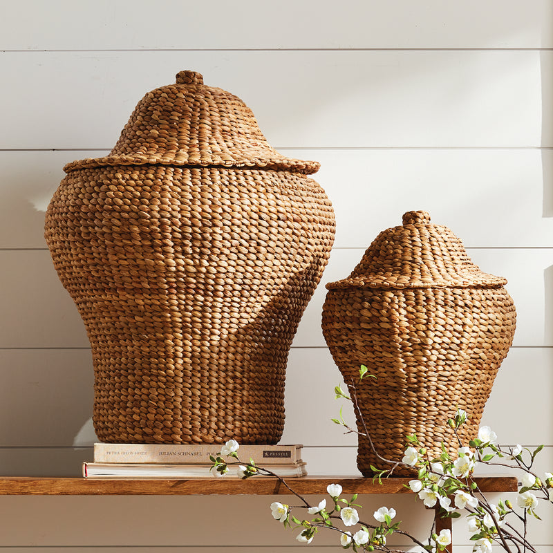NAPA Home & Garden, WATER HYACINTH GINGER JARS, SET OF 2,N5TD14
