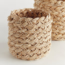 NAPA Home & Garden, ABACA FRENCH BRAID STORAGE BASKETS, SET OF 2