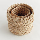 NAPA Home & Garden, ABACA FRENCH BRAID STORAGE BASKETS, SET OF 2