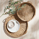 SAWYER ROUND TRAYS WITH HANDLES, SET OF 2