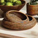NAPA Home & Garden, BURMA RATTAN SHALLOW DISPLAY BOWLS