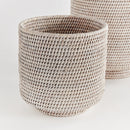 Burma Rattan Cachepots Large, Set Of 2
