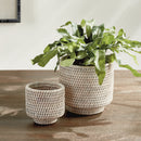 Burma Rattan Cachepots Small, Set Of 2