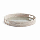 NAPA Home & Garden, BURMA RATTAN ROUND SERVING TRAY