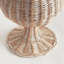 CHESAPEAKE RATTAN FOOTED URN COLLECTION
