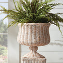 CHESAPEAKE RATTAN FOOTED URN COLLECTION