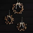 Gilded Cherry Blossom Wreaths St/2