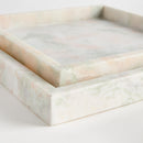 Johanna Square Marble Trays Large, Set Of 2