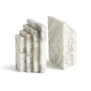 Jaqueline Marble Bookends St/2