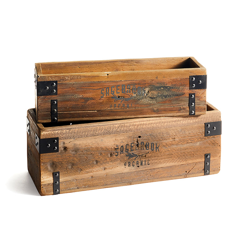 NAPA Home & Garden, SAGEBROOK ORGANIC HERB BINS, SET OF 2,NA237