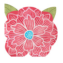 What She Shed Napkin Paper Floral Shaped Cocktail Napkin, 20 Count