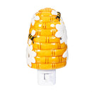 Cottage Garden Nightlight Ceramic Nest with Bees