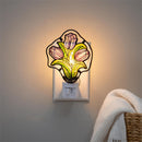 What She Shed Nightlight Glass Tulip, 5.5"H