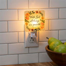 Simple Blessings Nightlight Glass, With God all things are possible, Window Box