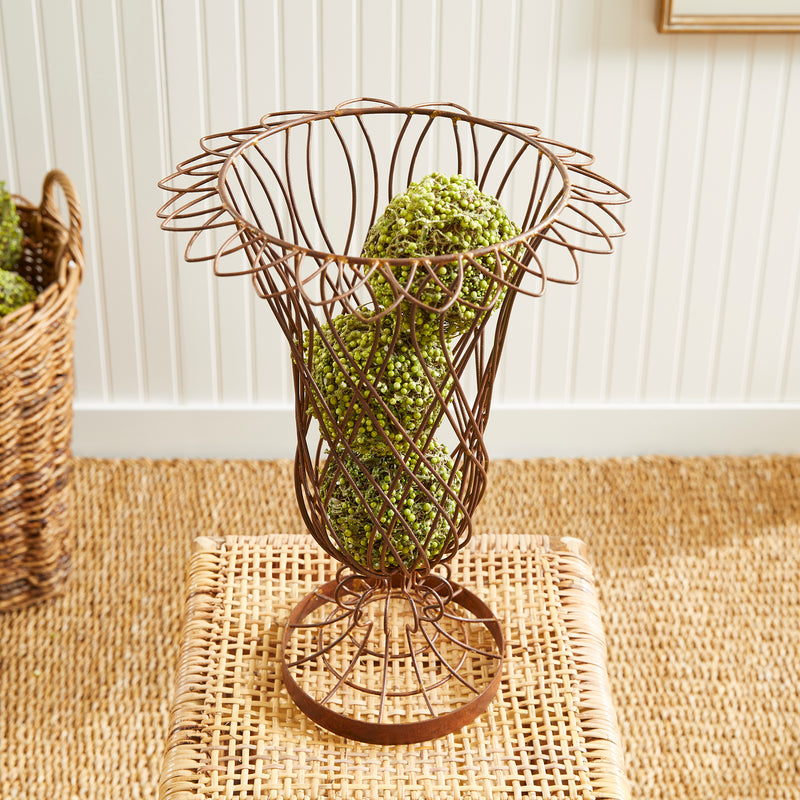 NAPA Home & Garden, WEATHERED METAL WIRE VASE,NVY413