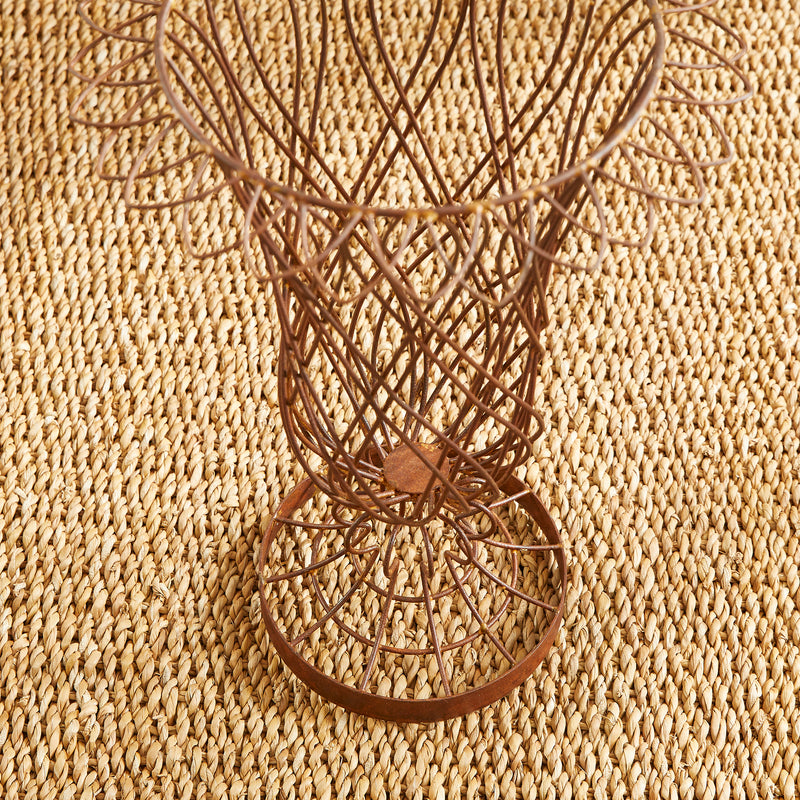 NAPA Home & Garden, WEATHERED METAL WIRE VASE,NVY413