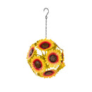 Harvest Blossom Outdoor Hanging Decor, Metal, Flower, 12", Asst of 3