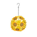 Harvest Blossom Outdoor Hanging Decor, Metal, Flower, 12", Asst of 3