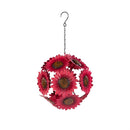 Harvest Blossom Outdoor Hanging Decor, Metal, Flower, 12", Asst of 3