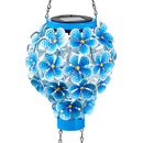 Cottage Garden Outdoor Lamp & Lighting Solar Metal Flower Balloon Lantern