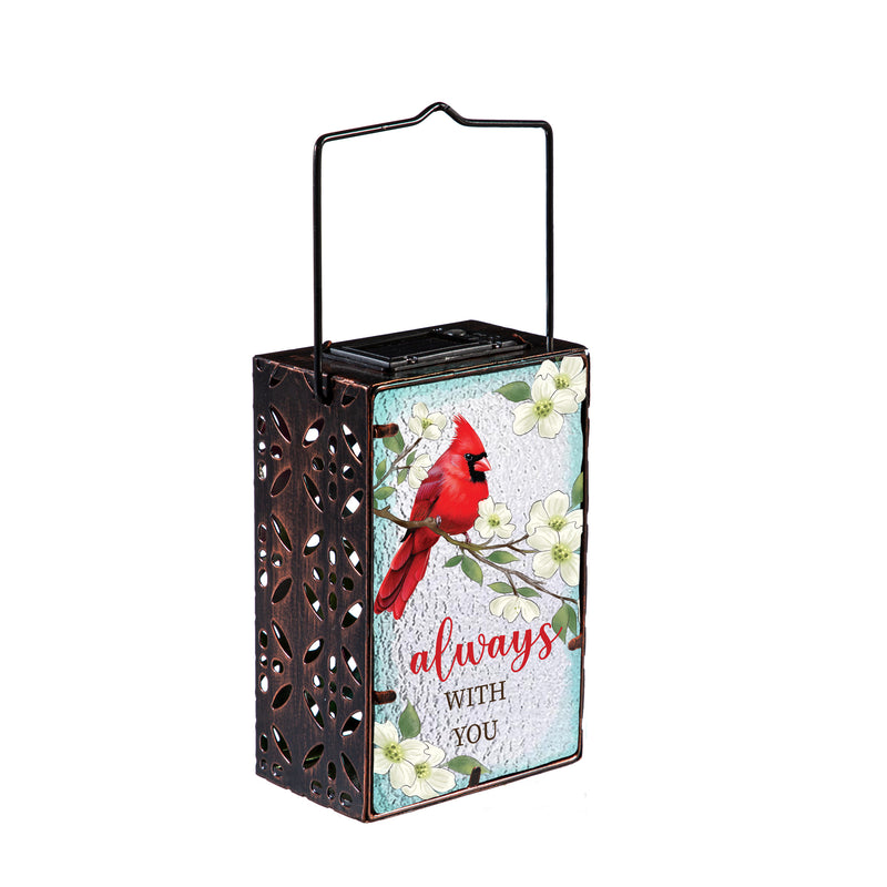 Memorial Outdoor Lamps & Lighting, Cardinal Mini Glass Solar Lantern, Asst of 2