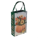 Harvest Blossom Outdoor Lamps&Lighting, Hand Painted Solar Glass Lantern,Pumpkin and Sunflower