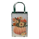 Harvest Blossom Outdoor Lamps&Lighting, Hand Painted Solar Glass Lantern,Pumpkin and Sunflower