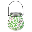 Cottage Garden Outdoor Lamp & Lighting, Mosaic Solar Lantern,Bee/Butterfly/Dragonfly,4.1"H, 3 Asst