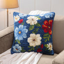 Cottage Bloom Indoor/Outdoor Hooked Pillow 18"x18"