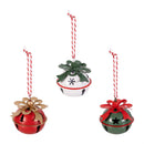 Heartfelt Cheer Ornament Metal Bell, 2", Asst of 3