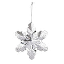 Pearl & Pine Ornament Silver and Gold Snowflakes, 4.5", Asst of 2