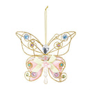 Cottage Garden Hanging Decor, Metallic Butterfly, 6"L, Asst of 2