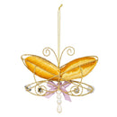 Cottage Garden Hanging Decor, Metallic Butterfly, 6"L, Asst of 2