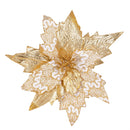 Pearl & Pine Ornament Gold and White Floral Tree Clip, 10.75"