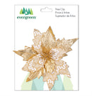 Pearl & Pine Ornament Gold and White Floral Tree Clip, 10.75"