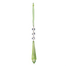 Shades of Emerald Ornament Acrylic Crystal Ornament, Asst of 2, 6.25"H