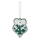 Shades of Emerald Ornament Beaded Finial, 4"H, Asst of 2