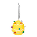 Hop Into Spring Hanging Decor LED Ceramic Egg, Asst of 3