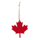 Canada Strong Ornament Felt Leaf, 3.4", Glass Jar