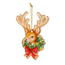 Heartfelt Cheer Ornament Glass Deer, 5"H