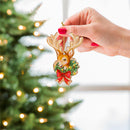 Heartfelt Cheer Ornament Glass Deer, 5"H