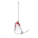 Heartfelt Cheer Ornament Acrylic Bird with Hat, 1.75", Asst of 2