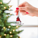 Heartfelt Cheer Ornament Acrylic Bird with Hat, 1.75", Asst of 2
