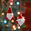 Heartfelt Cheer Ornament Fabric Santa Claus, 4" x 5.75", Asst of 2
