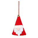 Heartfelt Cheer Ornament Fabric Santa Claus, 4" x 5.75", Asst of 2