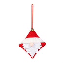 Heartfelt Cheer Ornament Fabric Santa Claus, 4" x 5.75", Asst of 2