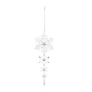 Pearl & Pine Ornament Acrylic Snowflake, 9.5"H, Asst of 2